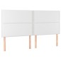 Testiera a LED Bianco 180x5x118/128 cm in Similpelle Testiera a LED Bianco 180x5x118/128 cm in Similpelle