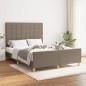 Giroletto con Testiera Tortora 140x190 cm in Tessuto Giroletto con Testiera Tortora 140x190 cm in Tessuto