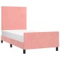 Giroletto con Testiera Rosa 80x200 cm in Velluto Giroletto con Testiera Rosa 80x200 cm in Velluto