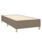Letto a Molle con Materasso e LED Tortora 80x200 cm in Tessuto Letto a Molle con Materasso e LED Tortora 80x200 cm in Tessuto