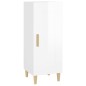 Credenza Bianco Lucido 34,5x34x90 cm in Legno Multistrato Credenza Bianco Lucido 34,5x34x90 cm in Legno Multistrato