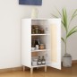 Credenza Bianco Lucido 34,5x34x90 cm in Legno Multistrato Credenza Bianco Lucido 34,5x34x90 cm in Legno Multistrato