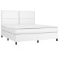 Giroletto Molle con Materasso e LED Bianco 180x200cm Similpelle Giroletto Molle con Materasso e LED Bianco 180x200cm Similpelle