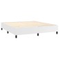 Giroletto Molle con Materasso e LED Bianco 180x200cm Similpelle Giroletto Molle con Materasso e LED Bianco 180x200cm Similpelle