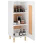 Credenza Bianco Lucido 34,5x34x90 cm in Legno Multistrato Credenza Bianco Lucido 34,5x34x90 cm in Legno Multistrato