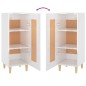 Credenza Bianco Lucido 34,5x34x90 cm in Legno Multistrato Credenza Bianco Lucido 34,5x34x90 cm in Legno Multistrato