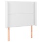 Giroletto Molle con Materasso e LED Bianco 80x200 cm Similpelle