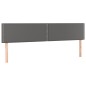 Giroletto a Molle con Materasso Grigio 160x200 cm in Similpelle