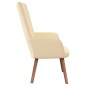 Poltrona Relax Bianco Crema in Velluto Poltrona Relax Bianco Crema in Velluto