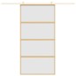 Porta Scorrevole Oro 102,5x205 Vetro Smerigliato ESG Alluminio Porta Scorrevole Oro 102,5x205 Vetro Smerigliato ESG Alluminio