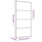 Porta Scorrevole Oro 102,5x205 Vetro Smerigliato ESG Alluminio Porta Scorrevole Oro 102,5x205 Vetro Smerigliato ESG Alluminio