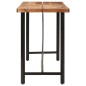 Tavolino da Bar 180x70x107 cm Legno Massello di Acacia e Ferro Tavolino da Bar 180x70x107 cm Legno Massello di Acacia e Ferro