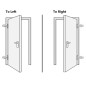 vidaXL Porta Ingresso Antracite 98x190 cm in PVC vidaXL Porta Ingresso Antracite 98x190 cm in PVC