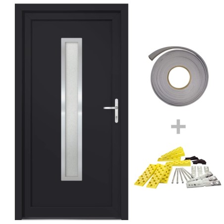 vidaXL Porta Ingresso Antracite 98x200 cm in PVC