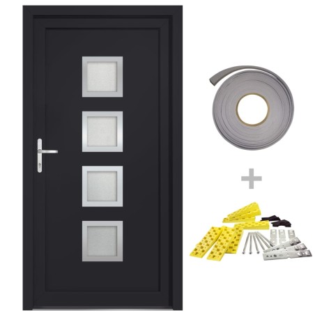 vidaXL Porta Ingresso Antracite 88x200 cm in PVC