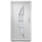 vidaXL Porta Ingresso Bianca 98x190 cm in PVC vidaXL Porta Ingresso Bianca 98x190 cm in PVC