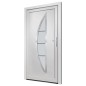 vidaXL Porta Ingresso Bianca 98x190 cm in PVC vidaXL Porta Ingresso Bianca 98x190 cm in PVC
