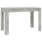 vidaXL Tavolo da Pranzo Grigio Cemento 120x60x76 cm Legno Multistrato vidaXL Tavolo da Pranzo Grigio Cemento 120x60x76 cm Legno Multistrato
