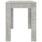 vidaXL Tavolo da Pranzo Grigio Cemento 120x60x76 cm Legno Multistrato vidaXL Tavolo da Pranzo Grigio Cemento 120x60x76 cm Legno Multistrato
