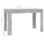 vidaXL Tavolo da Pranzo Grigio Cemento 120x60x76 cm Legno Multistrato vidaXL Tavolo da Pranzo Grigio Cemento 120x60x76 cm Legno Multistrato