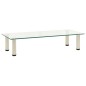 322766 vidaXL TV Stand Transparent 80x35x17 cm Tempered Glass 322766 vidaXL TV Stand Transparent 80x35x17 cm Tempered Glass