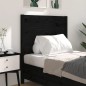 Testiera per Letto Nera 96x4x100 cm in Legno Massello di Pino Testiera per Letto Nera 96x4x100 cm in Legno Massello di Pino