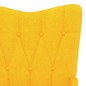 Poltrona Relax Giallo Senape in Tessuto Poltrona Relax Giallo Senape in Tessuto