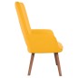Poltrona Relax Giallo Senape in Velluto Poltrona Relax Giallo Senape in Velluto