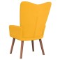 Poltrona Relax Giallo Senape in Velluto Poltrona Relax Giallo Senape in Velluto