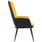 Poltrona Relax Giallo Senape in Velluto e PVC Poltrona Relax Giallo Senape in Velluto e PVC