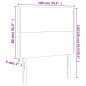vidaXL Testiere 2 pz Nere 100x5x78/88 cm in Velluto vidaXL Testiere 2 pz Nere 100x5x78/88 cm in Velluto