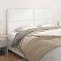 vidaXL Testiera 4 pz Bianca 90x5x78/88 cm in Similpelle vidaXL Testiera 4 pz Bianca 90x5x78/88 cm in Similpelle