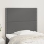 vidaXL Testiera 2 pz Grigio 90x5x78/88 cm in Similpelle vidaXL Testiera 2 pz Grigio 90x5x78/88 cm in Similpelle