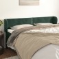 Testiera ad Orecchio Verde Scuro 183x23x78/88 cm in Velluto Testiera ad Orecchio Verde Scuro 183x23x78/88 cm in Velluto