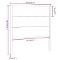 Testiera per Letto Nera 96x4x100 cm in Legno Massello di Pino Testiera per Letto Nera 96x4x100 cm in Legno Massello di Pino