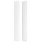 Testiera ad Orecchio Bianco 93x16x118/128 cm in Similpelle