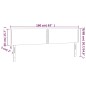 vidaXL Testiera Bianca a LED 160x5x78/88 cm in Similpelle vidaXL Testiera Bianca a LED 160x5x78/88 cm in Similpelle