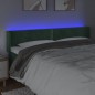 Testiera a LED Verde Scuro 183x16x78/88 cm in Velluto Testiera a LED Verde Scuro 183x16x78/88 cm in Velluto