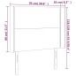 vidaXL Testiera a LED nero 93x16x118/128 cm in Velluto vidaXL Testiera a LED nero 93x16x118/128 cm in Velluto