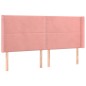 vidaXL Testiera a LED rosa 183x16x118/128 cm in Velluto vidaXL Testiera a LED rosa 183x16x118/128 cm in Velluto