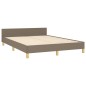 Giroletto con Testiera Tortora 140x190 cm in Tessuto Giroletto con Testiera Tortora 140x190 cm in Tessuto