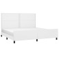 vidaXL Giroletto con Testiera Bianco 200x200 cm in Similpelle vidaXL Giroletto con Testiera Bianco 200x200 cm in Similpelle