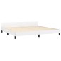 vidaXL Giroletto con Testiera Bianco 200x200 cm in Similpelle vidaXL Giroletto con Testiera Bianco 200x200 cm in Similpelle
