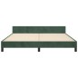 vidaXL Giroletto con Testiera Verde Scuro 180x200 cm in Velluto vidaXL Giroletto con Testiera Verde Scuro 180x200 cm in Velluto