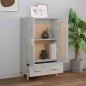 Credenza Grigio Cemento 70x31x115 cm in Legno Multistrato Credenza Grigio Cemento 70x31x115 cm in Legno Multistrato