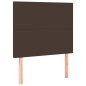Giroletto a Molle con Materasso Marrone 100x200cm in Similpelle
