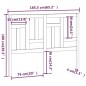 Testiera per Letto 165,5x4x100 cm in Legno Massello di Pino Testiera per Letto 165,5x4x100 cm in Legno Massello di Pino