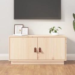 Mobile Porta TV 80x34x40 cm in Legno Massello di Pino