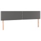 Giroletto a Molle con Materasso Grigio 160x200 cm in Similpelle