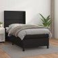 vidaXL Giroletto a Molle con Materasso Nero 80x200 cm in Similpelle